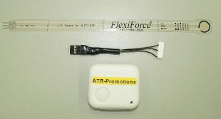 ニッタ社製フレキシフォースセンサ（圧力センサ）を接続する場合の構成例